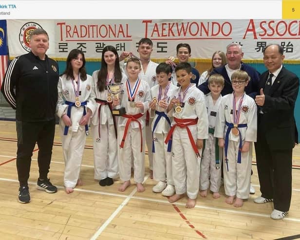 Falkirk youngsters at the TTA championships (Photo: Submitted)