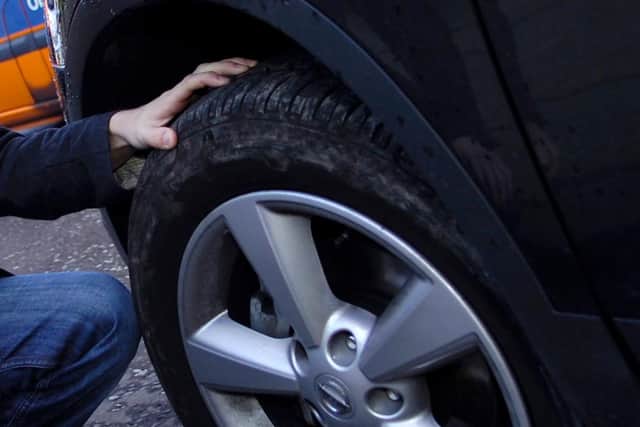 Griffin's defective tyre led police to stop him for a safety check and then discover he was drink driving