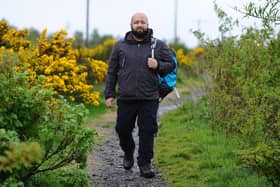 California resident Haseeb Akhtar is training for the West Highland Way and a trek of Mount Toubkal in aid of charity. Picture: Michael Gillen.
