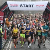 The start of last year's inaugural Falkirk Half Marathon. Pic: Michael Gillen