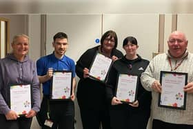 The Serco employees with their  Pulse Award commendations