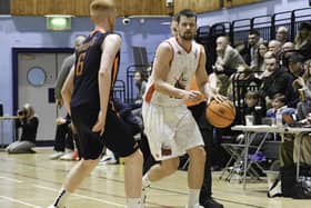 Lithuanian ace Eddie Leginas will be one of Falkirk Fury’s key men tomorrow night when the senior men take on St Mirren in a crucial league outing in Grangemouth (Photo: Alex Johnson)