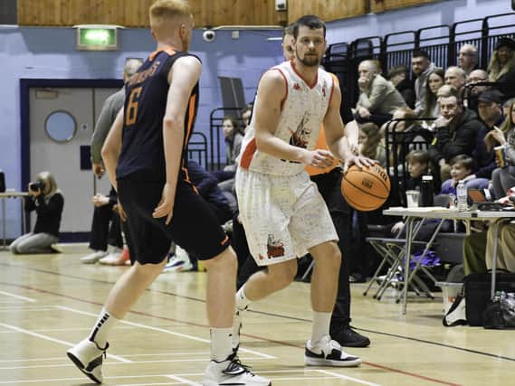 Lithuanian ace Eddie Leginas will be one of Falkirk Fury’s key men tomorrow night when the senior men take on St Mirren in a crucial league outing in Grangemouth (Photo: Alex Johnson)