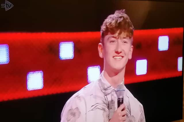 Cameron Ledwidge from Denny appears on ITV's The Voice