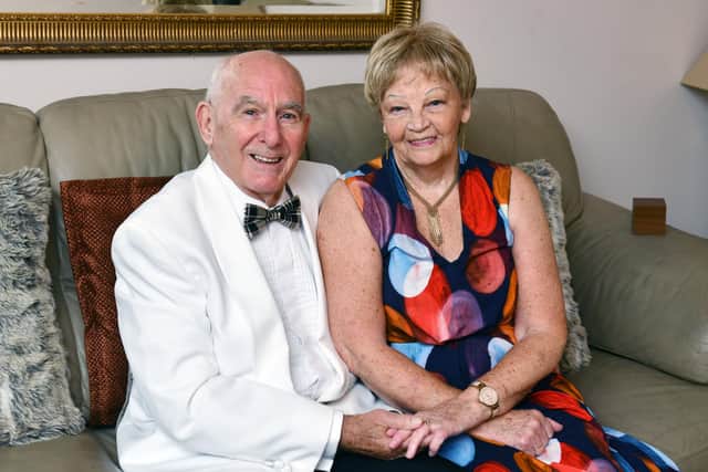 Carron residents Michael and Jeanette Horsburgh celebrated their Diamond Wedding anniversary on Saturday, August 15. Picture: Michael Gillen.