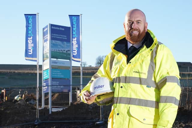 Miller Homes site manager Duncan Currie earned himself a national award for his work at a Bo'ness housing development (Picture: Submitted)