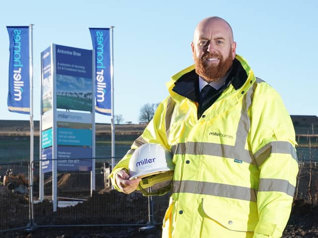 Miller Homes site manager Duncan Currie earned himself a national award for his work at a Bo'ness housing development (Picture: Submitted)