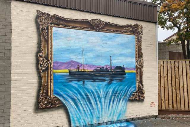 David Crossley's mural in Charlotte Dundas Court has made quite a splash (Picture: Submitted)
