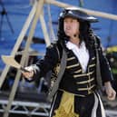 Swashbuckling pirate show.