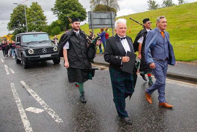 Councillor Billy Buchanan was among those taking part in the parade.