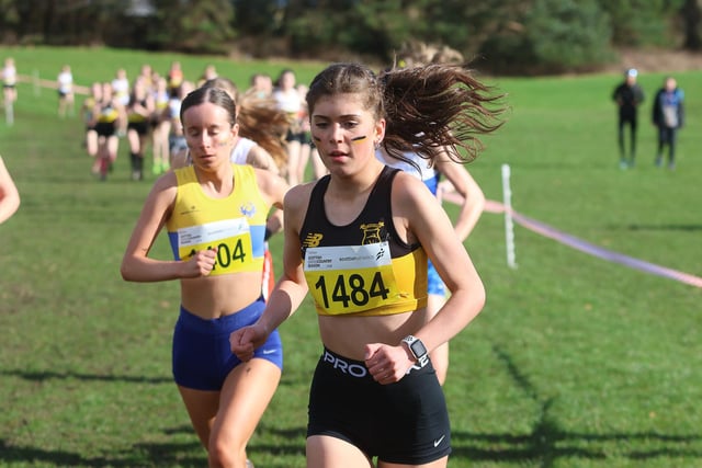 Vics' Lucie Gibson finished 21st in the under-17s women race with a solid time of 27:11