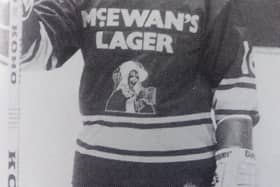 Fife Flyers - Joe McIntosh, pictured playing in the 1980 International Cup Ice Hockey tournament - the fifth annual Old-Timers competition, staged at Kirkcaldy Ice Rink.