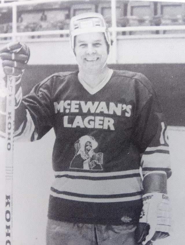 Fife Flyers - Joe McIntosh, pictured playing in the 1980 International Cup Ice Hockey tournament - the fifth annual Old-Timers competition, staged at Kirkcaldy Ice Rink.