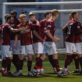 Euan O'Reilly celebrates the second goal (Pics Scott Louden)