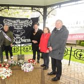 Ceremony to mark International Workers' Memorial Day at the East End bandstand in Falkirk on Saturday