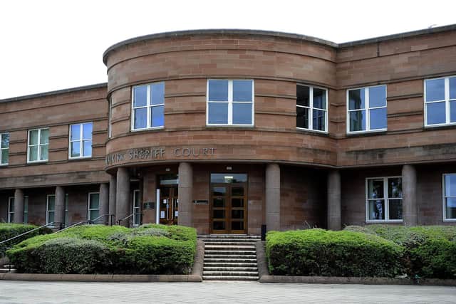 Wilson appeared at Falkirk Sheriff Court on Thursday for his threatening behaviour