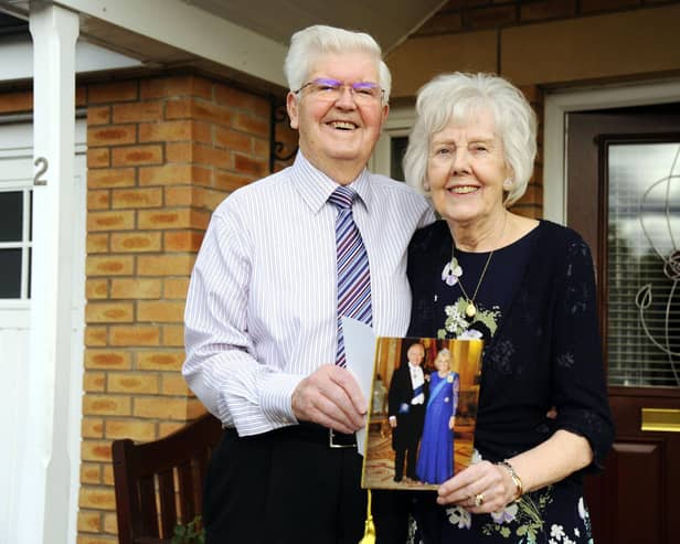 Andrew and Sheila Wilson who celebrate 60 years of marriage on October 25. Pic: Alan Murray