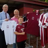 Linlithgow Rose chairman Jon Mahoney, 1st left, has been explaining the club's reasons for voting to null and void league (Pic by Scott Louden)