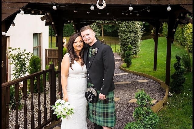 Bride Gemma Wilson almost had her big moment overshadowed by a little scene-stealer. Gemma, 30, a project manager originally from Alloa, married partner David Corcoran, 34, a delivery driver from Denny, on July 21 at the Castlecary House Hotel. However, the couple’s three-year-old son Rory was an unwilling attendee and tried to make a run for the fire exit! Gemma said: “He was screaming as my dad walked me down the aisle.” Despite this, the couple said they had a lovely day.. Pic: JB Moments Photography