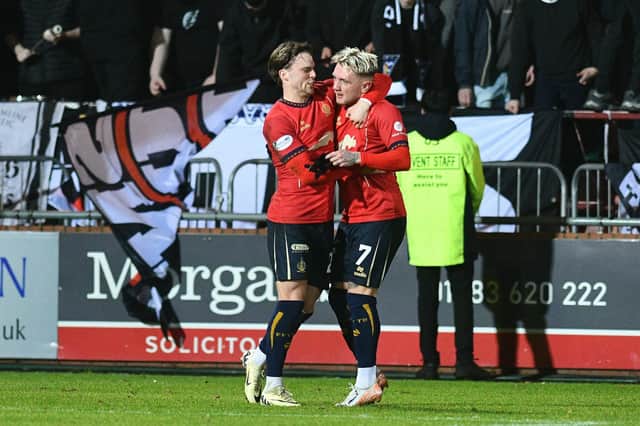27-12-2024. Picture Michael Gillen. DUNFERMLINE. East End Park. Dunfermline Athletic FC v Falkirk FC. Season 2024 - 2025. SPFL William Hill Championship. Match Day 19.