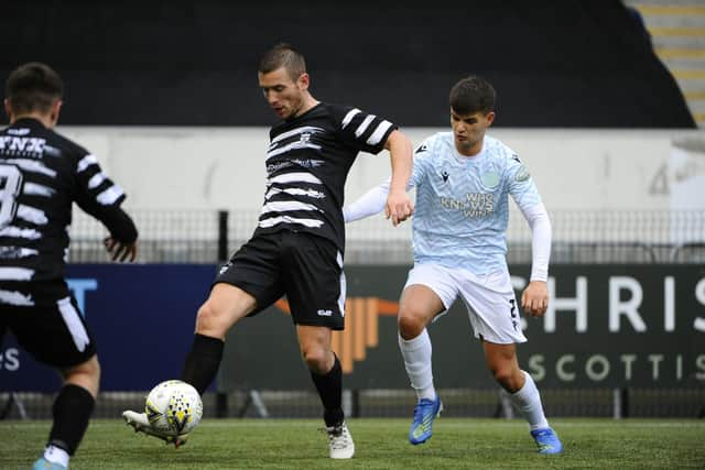 East Stirlingshire v Open Goal Broomhill; 29/10/2022; Falkirk; Falkirk Stadium, FK2 9EE; Falkirk District; Scotland;

Lowland League.



