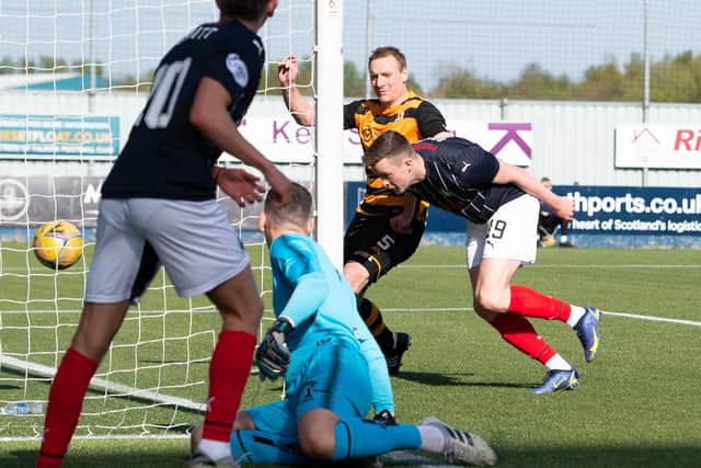 Anton Dowds' header last time out wasn't enough to take a point (Picture: Ian Sneddon)