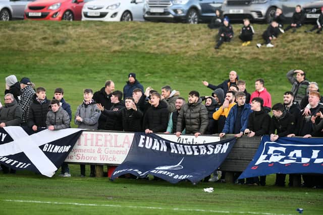 The Bairns support made the long trip north in big numbers despite the five-and-a-half hour journey time