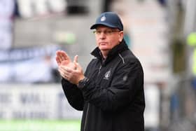 Falkirk boss John McGlynn on the touchline (Photo: Michael Gillen)