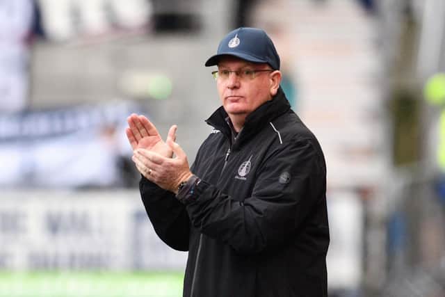 Falkirk boss John McGlynn on the touchline (Photo: Michael Gillen)