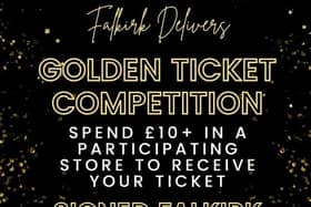 Falkirk Delivers is holding another Golden Ticket competition to support local businesses in the town centre.