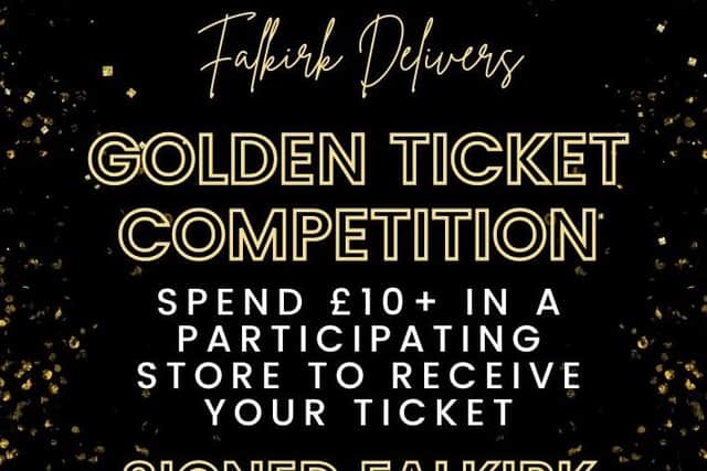 Falkirk Delivers is holding another Golden Ticket competition to support local businesses in the town centre.