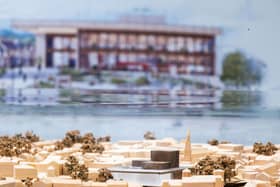 A drop in session to see plans and designs for the new Falkirk Town Hall took place on Tuesday.  (Pic: Michael Gillen)