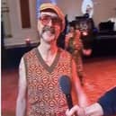 Quest clothes shop employee Gardiner Dick struts his stuff on BBC breakfast news
(Picture: Submitted)