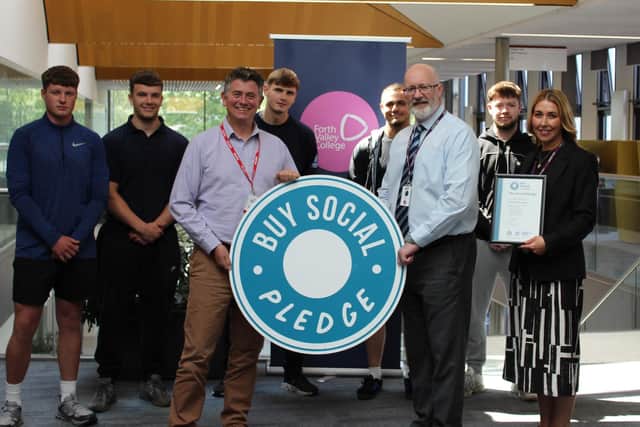 Forth Valley College has now signed up to the Buy Social Peldge - the first college in Scotland to do so (Picture: Submitted)