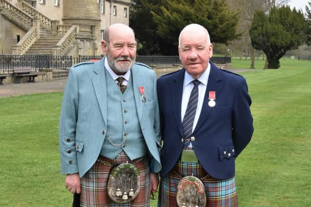 Thomas and Peter Anderson who were awarded BEM for services to piping