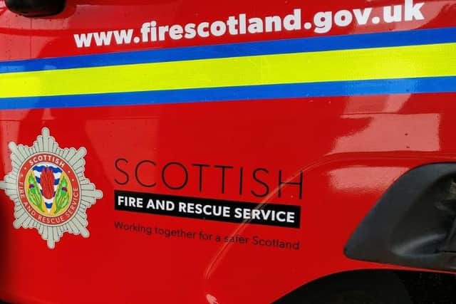 Firefighters sped to the scene of the early morning blaze in Maddiston yesterday