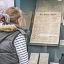 Front page of the Bo'ness Journal, which was at that time owned by Johnston Press, is among the many exhibits now on show in the museum.