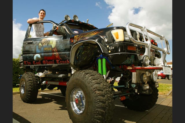 A monster truck at the gala.