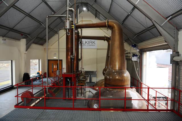 The new facility contains two copper stills and a 4.5 copper mash tun which came from Caperdonich distillery in Rothes, Aberlour. Picture: Michael Gillen.