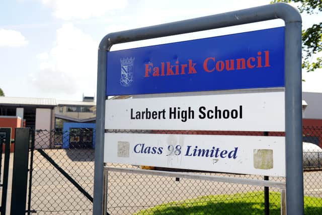 Larbert High School is looking for permission from Falkirk Council to extend its premises