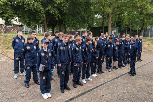 The Falkirk area air cadets gave an excellent account of themselves during their trip down south
(Picture: Submitted)