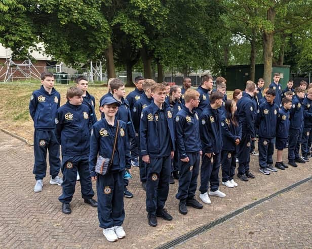The Falkirk area air cadets gave an excellent account of themselves during their trip down south
(Picture: Submitted)