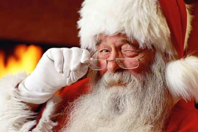 Santa Claus knows that there is lots planned for KLSB Christmas Market and festivities in Stenhousemuir this weekend. Pic: Contributed