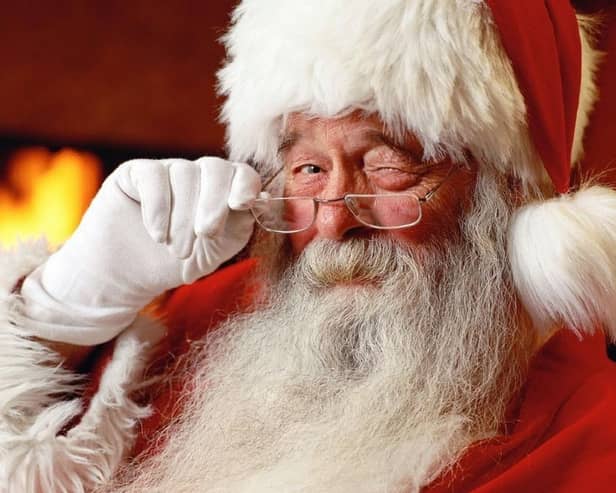Santa Claus knows that there is lots planned for KLSB Christmas Market and festivities in Stenhousemuir this weekend. Pic: Contributed