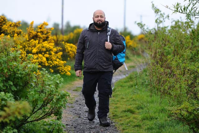 Haseeb Akhtar is training for a trek of Mount Toubkal in aid of the Penny Appeal Emergency Response programme. Picture: Michael Gillen.