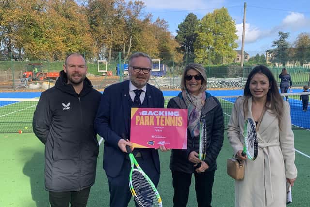 The tennis courts at Zetland Park in Grangemouth officially reopen following extensive refurbishment
(Picture: Submitted)