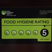 The vast majority of outlets in the area meet the Food Standards Agency requirements