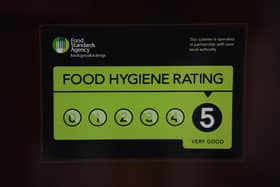 The vast majority of outlets in the area meet the Food Standards Agency requirements