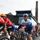 The route passed through Falkirk as the cyclists headed from Edinburgh to Glasgow. Pic: Michael Gillen