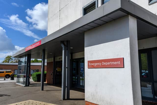 NHS bosses say ongoing efforts to reduce waiting times in the hospital’s emergency department are not yet being seen as numbers attending continue to increase.(Picture: Michael Gillen)